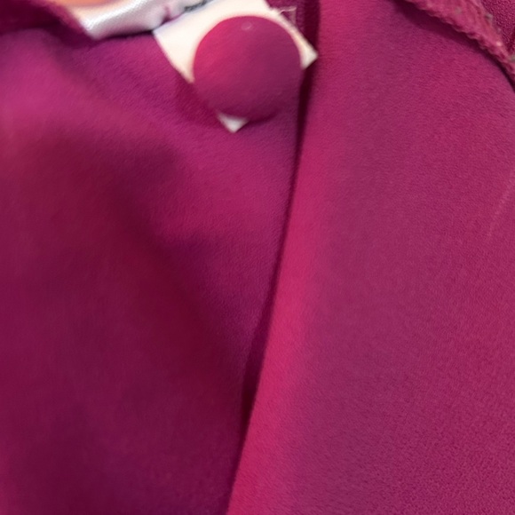 Halogen Magenta Ruffle-Shoulder Tank Top - Picture 5 of 5
